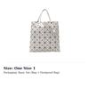 ISSEY MIYAKE Polyvinyl Chloride Resin Handbag Unisex Light Gray BB33-AG683-11