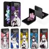 Japan Anime For Samsung Galaxy Z Flip 3 Zflip3 Z Flip 4 5g Zflip Kurama Demon Slayer Black Shockproof Cases Cover Shell Funda