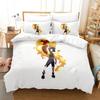Персонализированный комплект постельного белья Shaman King с 3D-печатью, комплект из трех предметов для взрослых и детей, спальня, пододеяльник, домашний текстиль