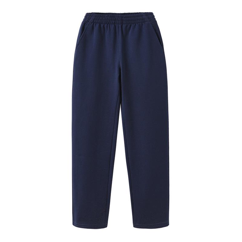 Children's Straight-Leg Sweatpants - Gray, Black, Navy Blue | Loose Fit for Boys and Girls | Spring & Autumn School Uniform