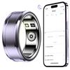 Умное кольцо Водонепроницаемое Совместимость с Bluetooth 5.1 Трекер сердечного ритма и кислорода в крови Шагомер Счетчик калорий Монитор сна для Android/iOS