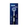 Electric Toothbrush - ORAL-B - Pro 1 Cross Action - Black - Portable - Soft