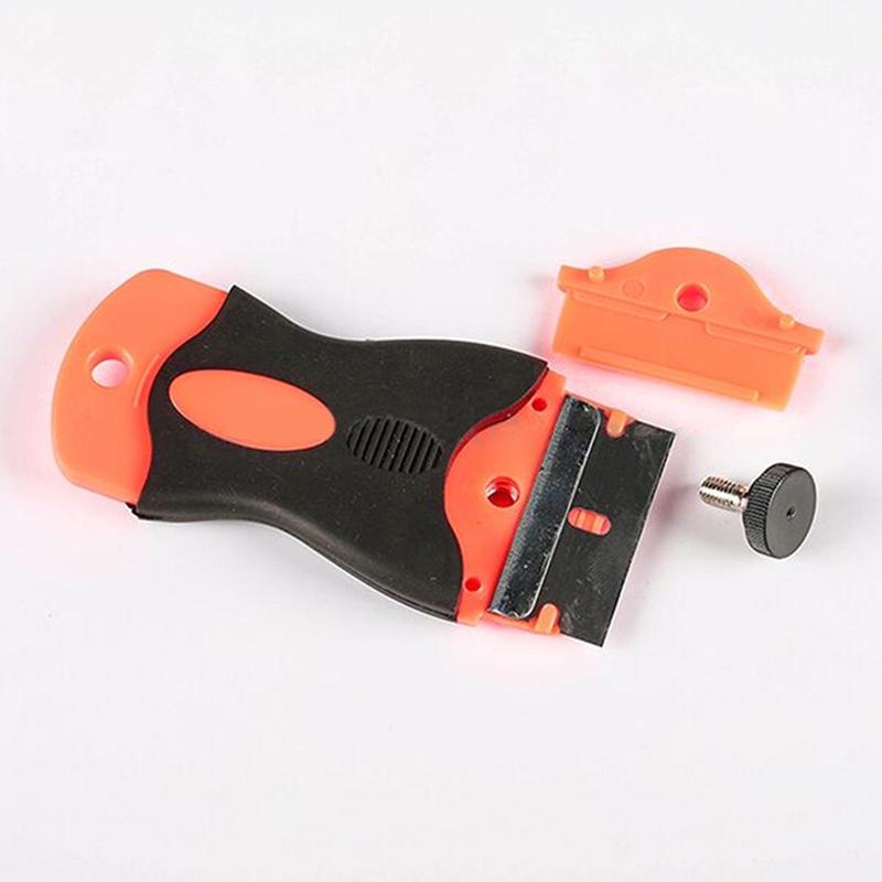 Наклейка на окно автомобиля, пластиковый скребок, шпатель, набор инструментов для удаления с лезвиями бритвы