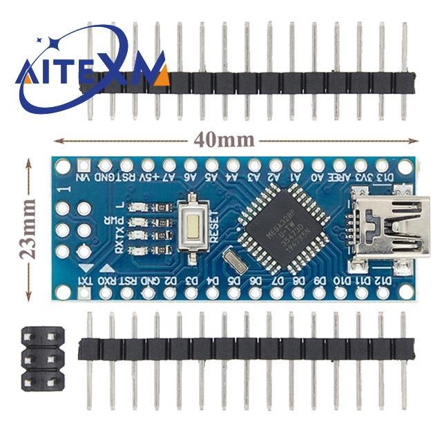 Mini / Type-C / Micro USB Nano 3.0 с загрузчиком совместимый Nano контроллер для arduino CH340 USB драйвер 16Mhz ATMEGA328P