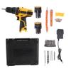 Набор инструментов для электродрели 12 В с литиевым аккумулятором и ионным питанием 1400 об/мин. Многофункциональный набор инструментов для электродрели