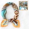 Women'S New Fashionable Atmosphere Simulation Silk Scarf Neck Protection Scarf Spring Summer Autumn Square Scarf