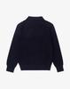 WORK ON BODY OFF Ezon Semi-Overfit Collared Knit [Navy]