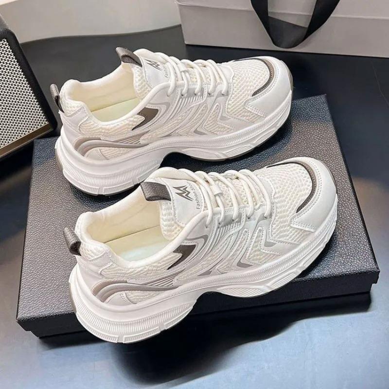 Withdrawal of Genuine Leather Autumn New Women's Running Casual Sports Shoes Platform