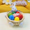 Stackable Woven Basket Handwoven Easter Rabbit Decoration Easter Bunny Storage Basket  Bedroom