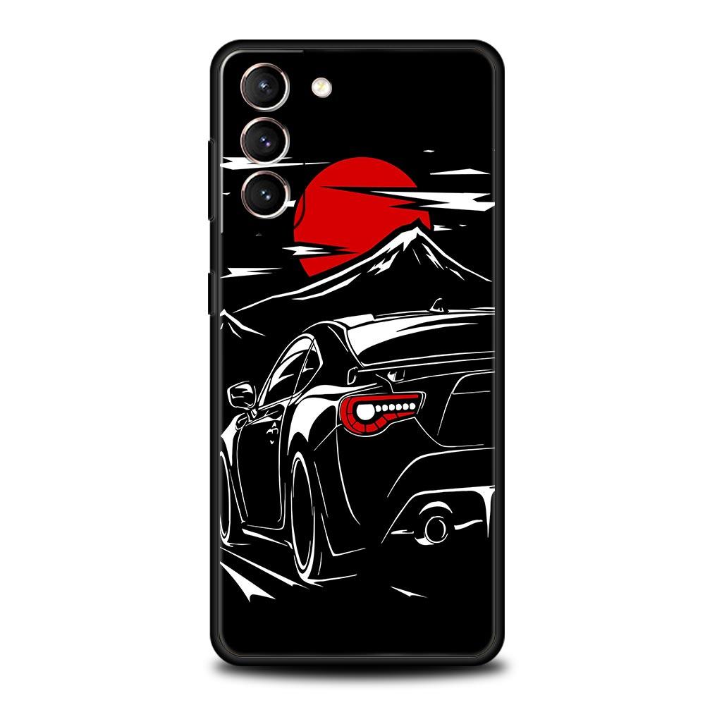 Японский чехол для телефона с изображением спортивных автомобилей JDM для Samsung Galaxy S24 S23 S22 5G S20 Ultra S21 FE S10 S9 Plus S10E S8 Lite 20