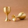 1PC Brass Chalice Cup Wine Glass Cocktail Wine Goblet Brass Beverage Goblet Metal Liquor Cup for Party Home Accessories