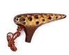TNG Ocarina Musical Instrument Glaze High Quality Single SC Ocarina Wind Wind Glaze Finish Yellow Sea Wave [12 Holes/Soprano/C Key/Kiln Yellow] (with