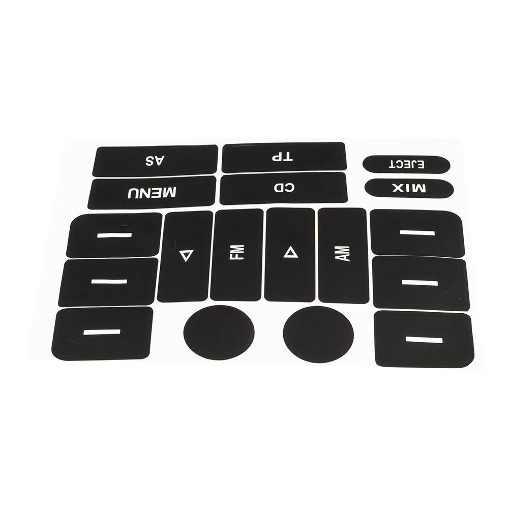 Наклейка для ремонта кнопки радиоприемника Наклейка абсолютно новая передняя матовая черная ПВХ для Golf MK5