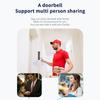 WIFI Doorbell Camera Wireless Door Bell Cam with 125 Degrees Wide Angle Visual Indoor Chime Smart Video