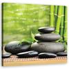 Canvas Print Stones Leaves Zen Spa