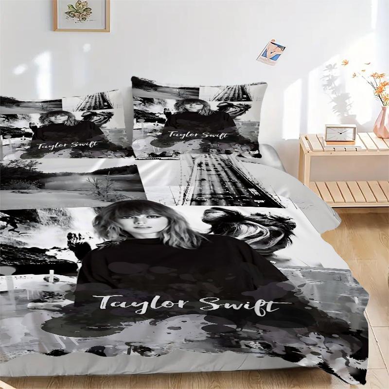 3Pcs Taylor Swift Artwork Bedding Sets For All Sizes New 3D Printed Bed Cover Comforter Duvet Cover Pillowcase Bedroom Decoration