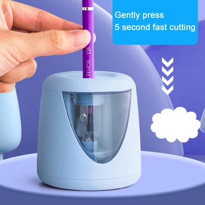 1 комплект, электрическая точилка для карандашей с резаком, USB перезаряжаемая батарея, портативная автоматическая точилка для карандашей, школьные канцелярские принадлежности, подарок