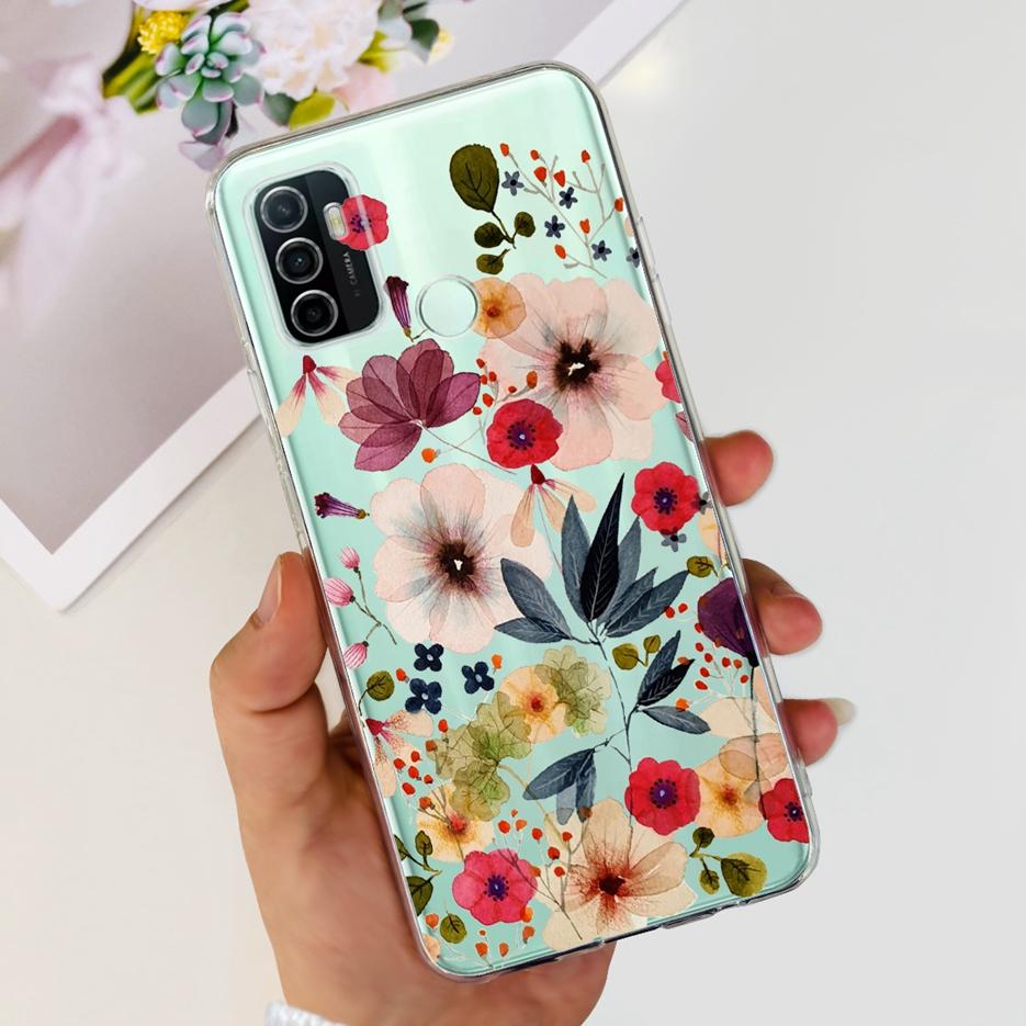 Для Oppo A53 Чехол Oppo A53s CPH2139 Стильный Расписной Чехол Прозрачный Силиконовый Чехол для Телефона Для Oppo A53 A 53 s OppoA53 Мягкие Fundas Capa