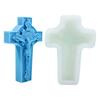 3D Virgin Candle Silicone Mold Cross Resin Molds DIY Aromatherapy Candle Making Gypsum Mold for Religious Enthusiasts