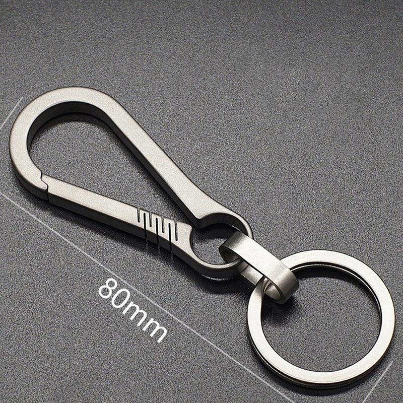 Titanium Buckles Outdoor Tool Titanium Alloy Keychain Tiranium Buckle Key Ring