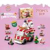 [2024 НОВЫЙ Рождественский Подарок] 273 детали сборочный блок DIY рождественская тема Санта-Клаус машина новогодняя елка 6 в 1 комплект украшения модель игрушки мальчик девочка Подарок