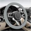 Car Steering Wheel Cover, 13 To 14.17 Inches Anti-Slip Silicone Steering Wheel Protector, Soft Flexible Shock-Absorbent Steering Wheel Protective