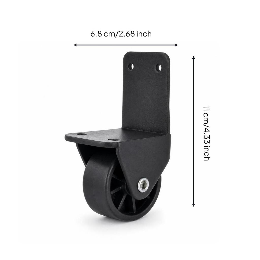 Speaker Caster with L-Bracket | Replacement, Easy to Install, portable cabinet