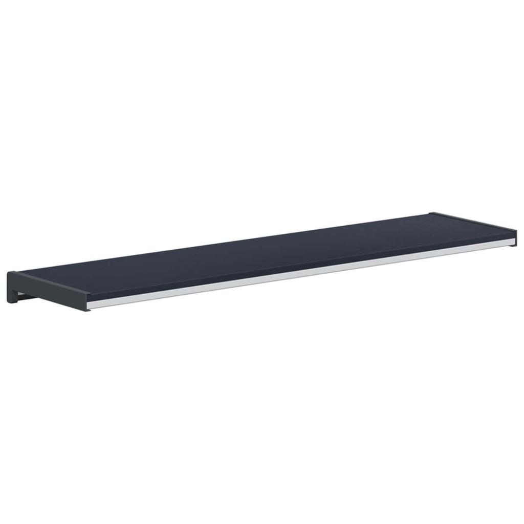 Anthracite Window Sill with Wood Grain Pattern 60 x 20 x 4.5 cm PVC