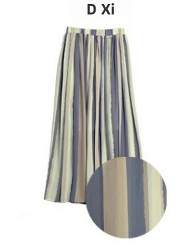 Лето 2023 года, японская полосатая юбка А-силуэта