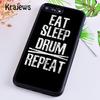 Чехол для телефона Krajews с музыкальным инструментом Drum для iPhone 14 5 6s 7 8 plus X XR XS 11 12 13 pro max Samsung S21 S22 ultra Plus