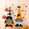 Long Beard Halloween Elf Dwarfs Dolls Bat Orange Hat Halloween Gnomes Decorations  Room Decor