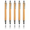 Bamboo Sustainable Pens Black Ink Stylus Touch Pen Упаковка из 5 шариковых ручек для офиса