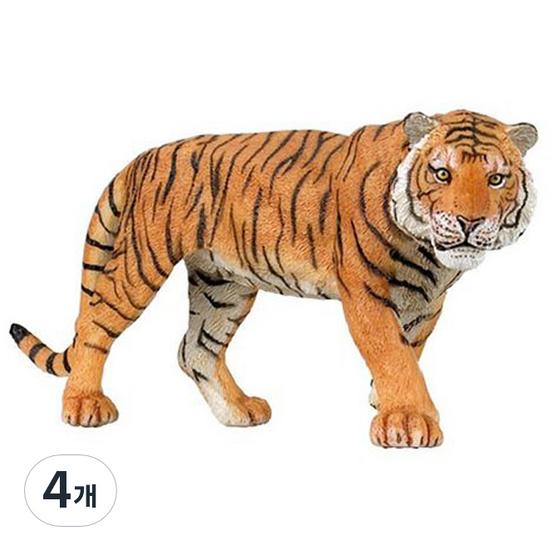 PAPO FRANCE Tiger Animal Figures, 4 Pieces, Popular Toys In Korea