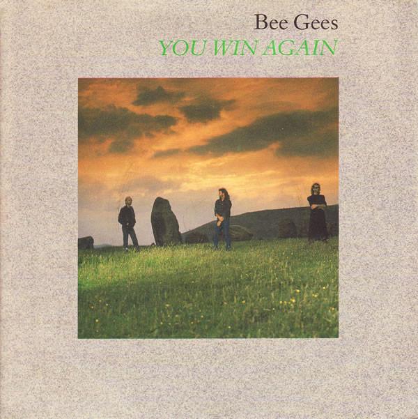 7-дюймовая пластинка BEE GEES - You Win Again W8351 Warner Bros. Re 1987 UK Поп Б/У
