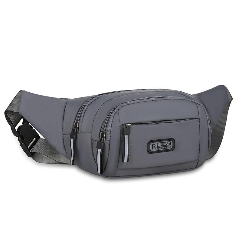 Men Nylon Fanny Waist Packs Unisex Fit Waistpack Mobile Sports Outdoor Running Anti Theft Ultra Thin Invisible Waist Bag