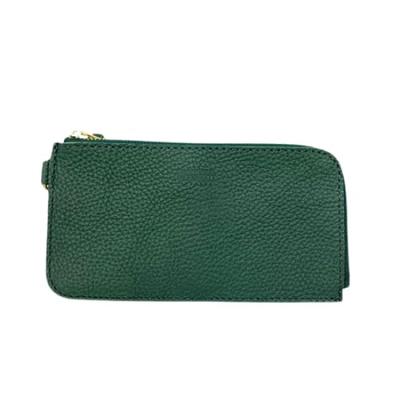 Кожаный кошелек типа D Long Wallet из коровьей кожи [Универсальный Overalls] (L-образное кольцо) [UV130AR] 12_ЗЕЛ