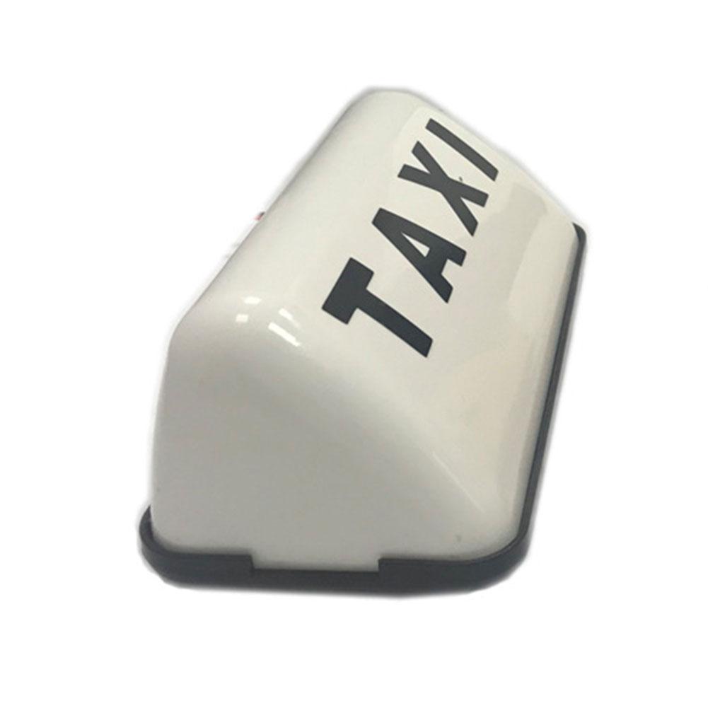 12V Fashion Taxi Sign Light with Adhesive Base Taxi Top Light 3W Taxi Dome Light White/Yellow Roof Top Topper Super Bright