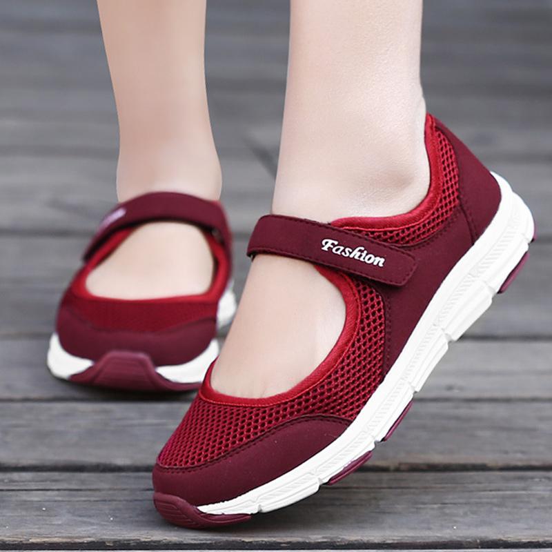 Fashion Flat Shoes For Women Light Breathable Autumn Summer Footwear Comfortable Flats Women Moccasins Zapatos Mujeres Mary Jane Shoes