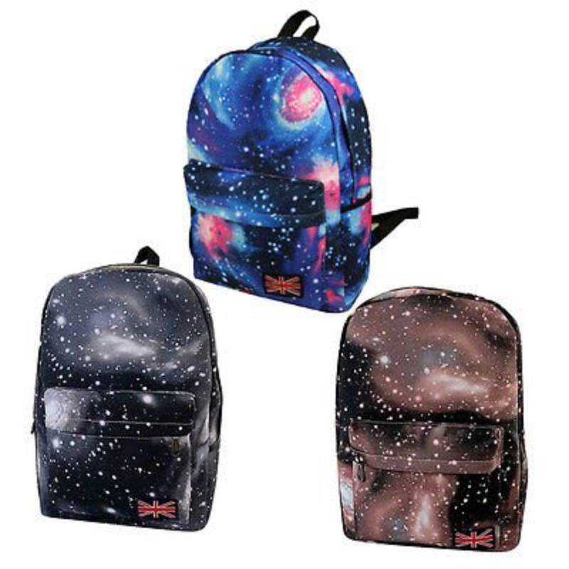 Рюкзак Galaxy Space Дорожная сумка Повседневная сумка из холста Для походов и поездок на работу