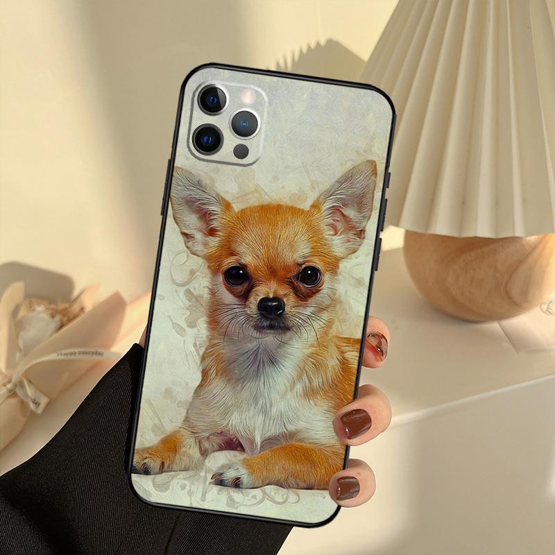 Чехол для iPhone 11 12 13 14 15 16 Pro Max с собакой чихуахуа Чехол для iPhone 13 12 Mini XR X XS Max Plus