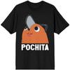 Черная футболка с Почита из Человек-бензопила
