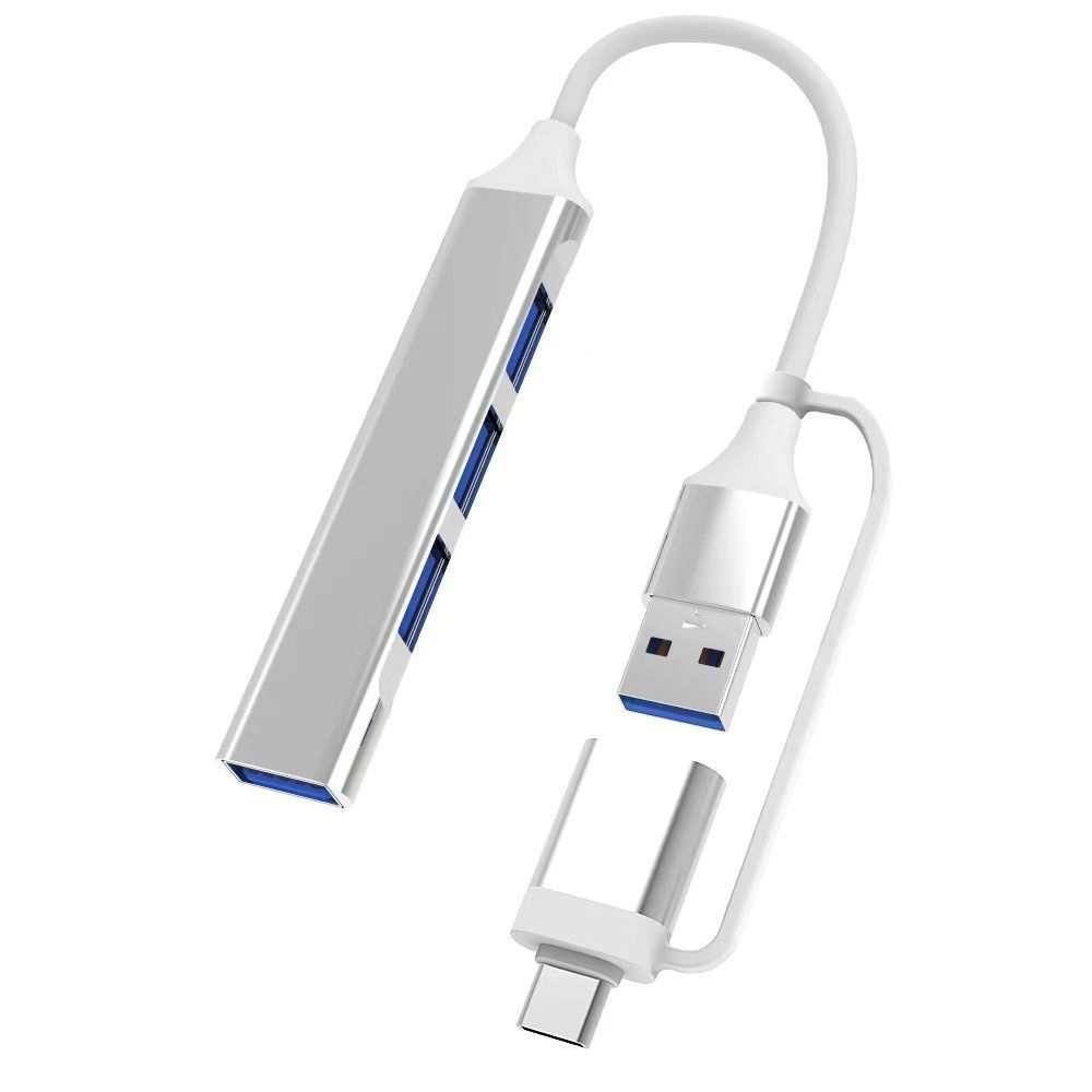 Aluminium Alloy USB-C HUB 4 IN 1 USB 3.0 Docking Station Universal Type-C Splitter  U Disk