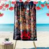Jaws Print Beach Towel, Large Soft Quick Dry Towel for Beach Camping Swimming