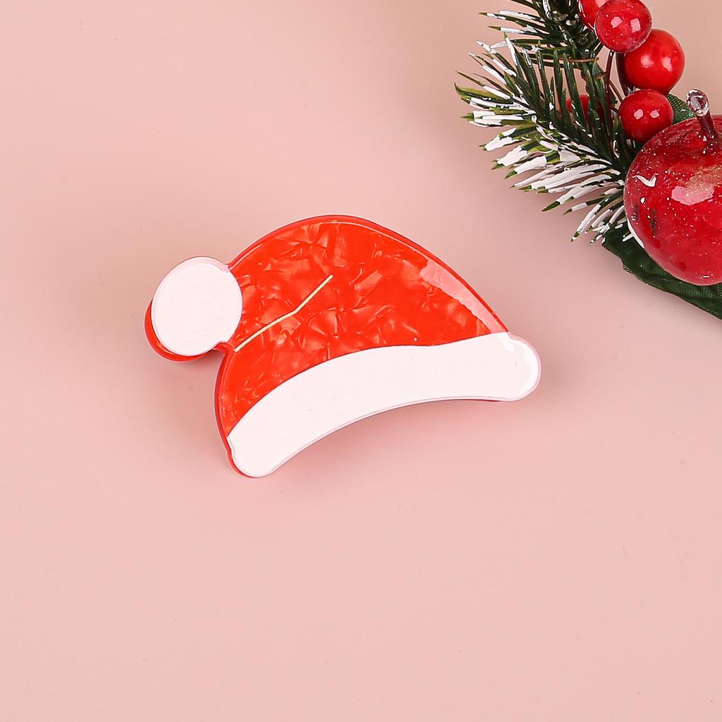 Cute Girls Christmas Hair Clips Elk Snowflake Hair Claws Clips Plastic Hairpins Girls Kids Christmas Party Hair Accessories