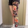 1pc Breathable Tattoo Socks Elastic Full Leg Socking Snake Men Sun-proof Socks  Sports