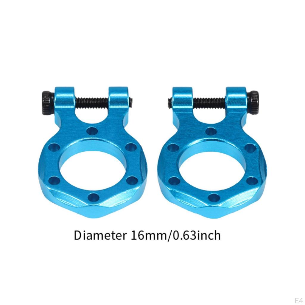 2 Pieces Aluminum Alloy Tow Hook for 1/10 Scale Crawler Truck RC Accessory