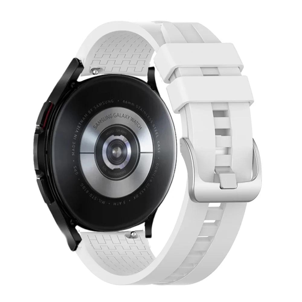 20mm 22mm watch band for Samsung Galaxy watch 6/5/pro/4/6 classic/Active 2 Silicone Sport bracelet huawei gt 4-3-pro-2-2e strap