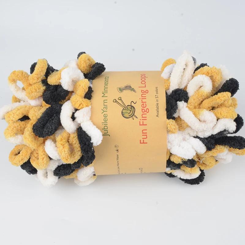 500 г/лот ручная вязка пряжа для пальцев крючком супер теплая пухлая круглая хлопковая плетеная веревка пухлая умная полиэстеровая игрушка носок