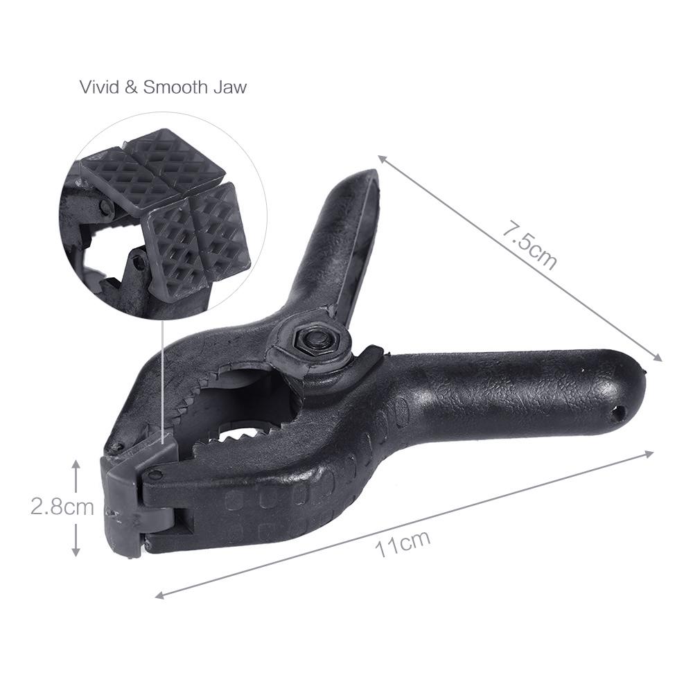 Andoer 6pcs Plastic Tight Clip Clamp Photographic Equipment Universal Use for Photography Studio