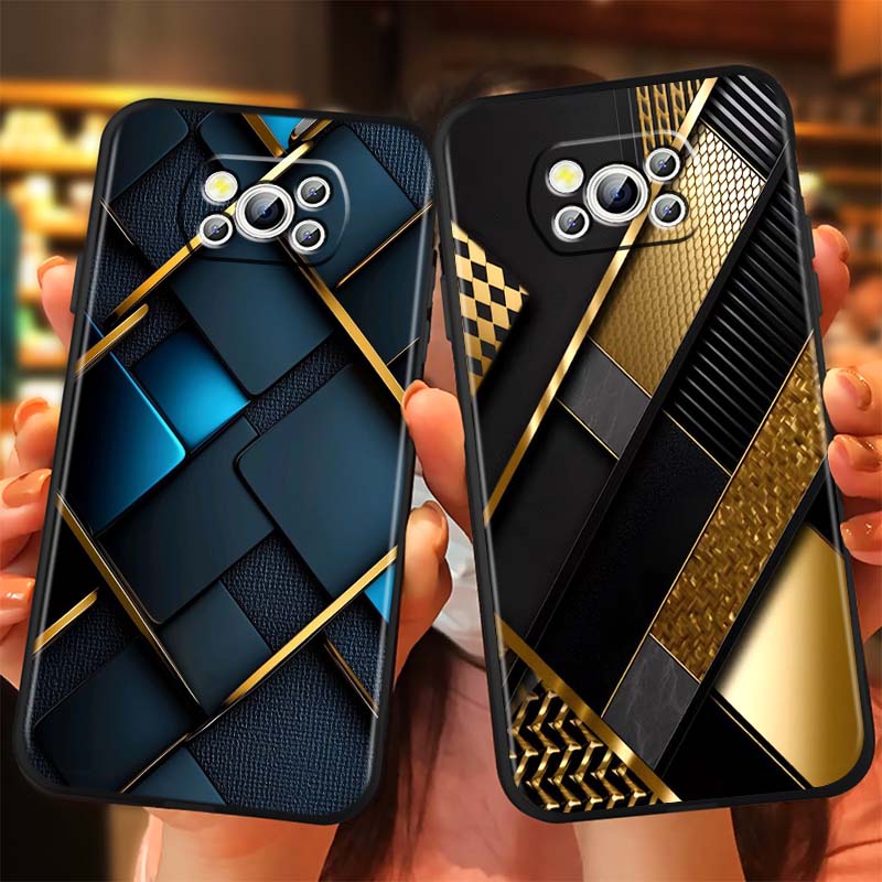 Механический стиль Чехол для телефона Для Xiaomi Mi Poco F3 F4 F5 F6 X3 X4 X5 X6 X7 M3 M4 M5 M6 M7 GT Pro 5G Черный